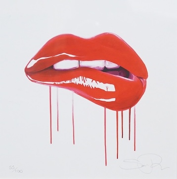 Sara Pope (b.1973), 'Influencer', signed in pencil, limited edition 55/100, colour print, 19 x 19cm